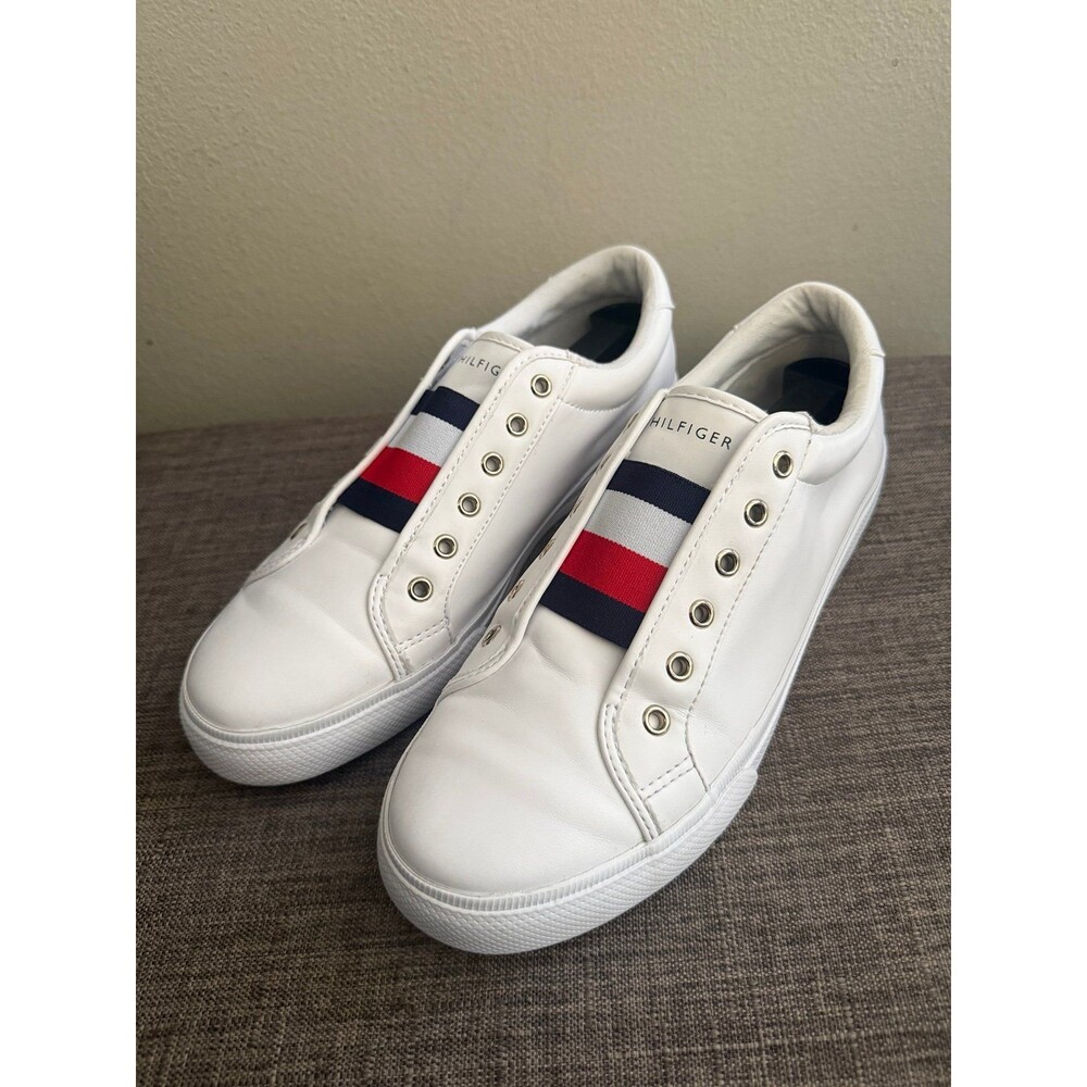 Women’s Tommy Hilfiger Laven White Slip-On Sneakers Size 10 M